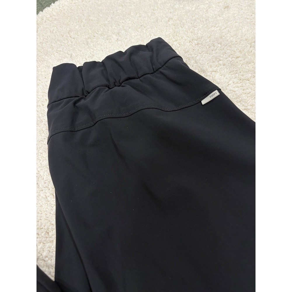 Vuori Womens Miles Ankle Pant Black XS Tapered Stretch $110 Pockets Drawstring